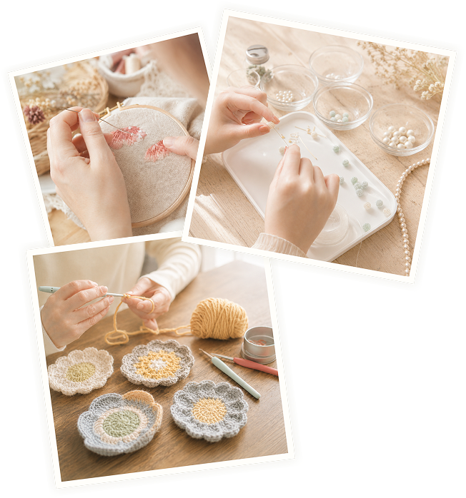 ハンドメイド制作の写真コラージュ